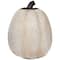 6.25" White Pumpkin Autumn Harvest Thanksgiving Tabletop Decoration